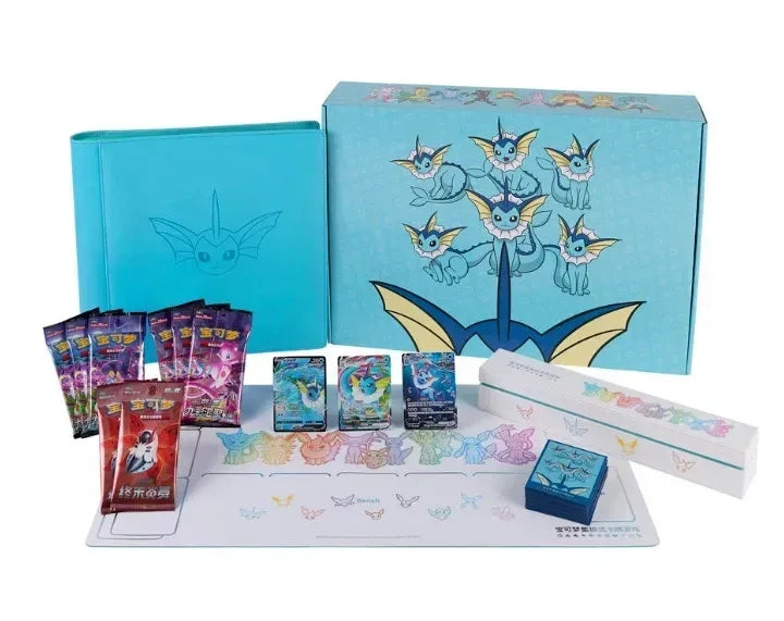 New Sealed Pokemon TCG S-Chinese 2024 Eevee GX Gift Box Vaporeon Box Exclusive
